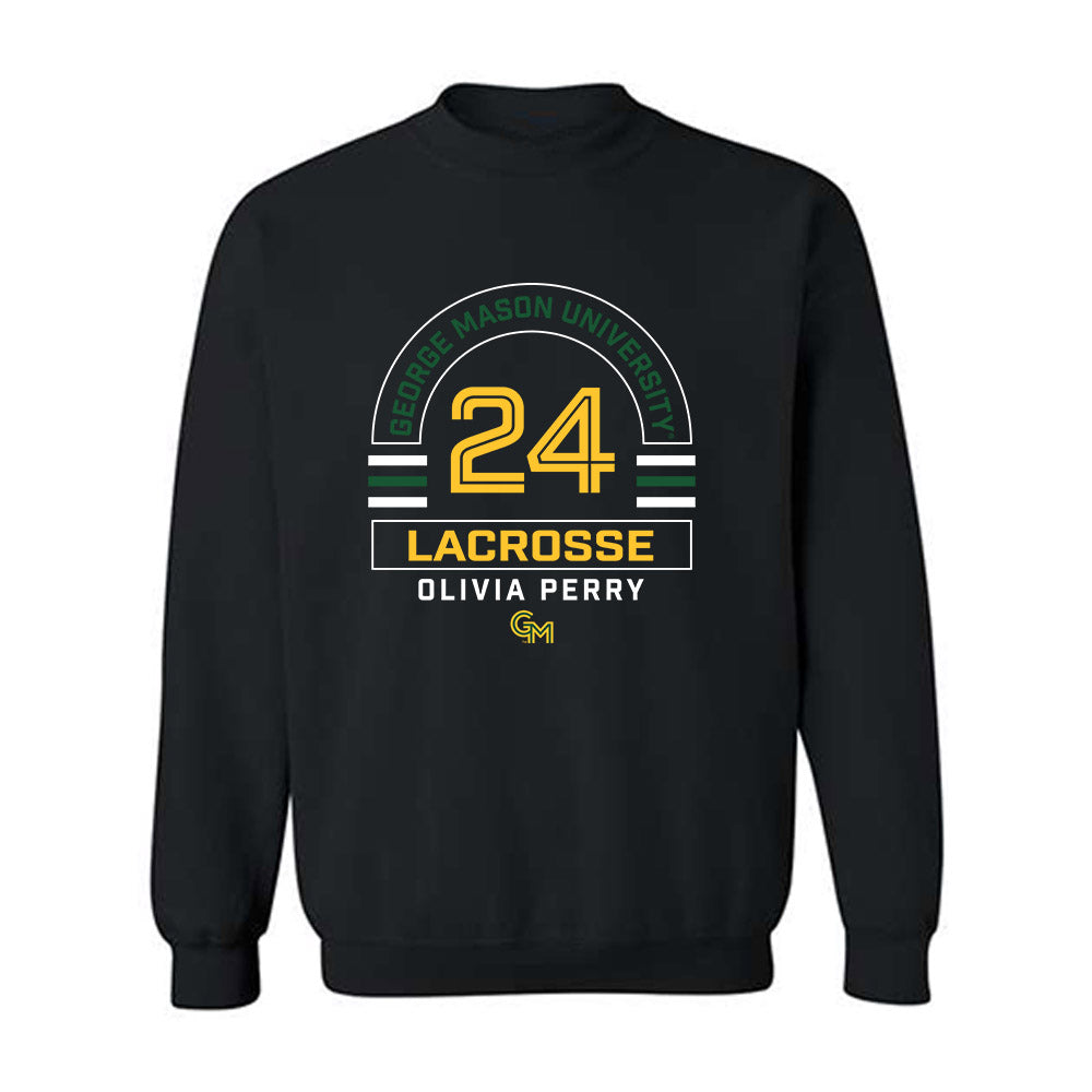 GMU - NCAA Women's Lacrosse : Olivia Perry - Classic Fashion Shersey Crewneck Sweatshirt-0