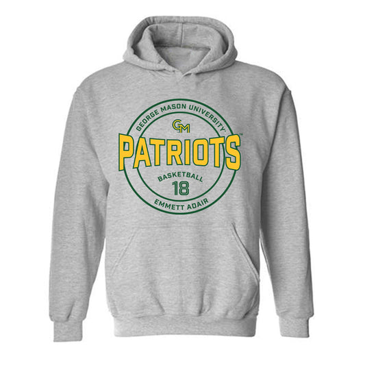 GMU - NCAA Men's Basketball : Emmett Adair - Classic Fashion Shersey Hooded Sweatshirt-0