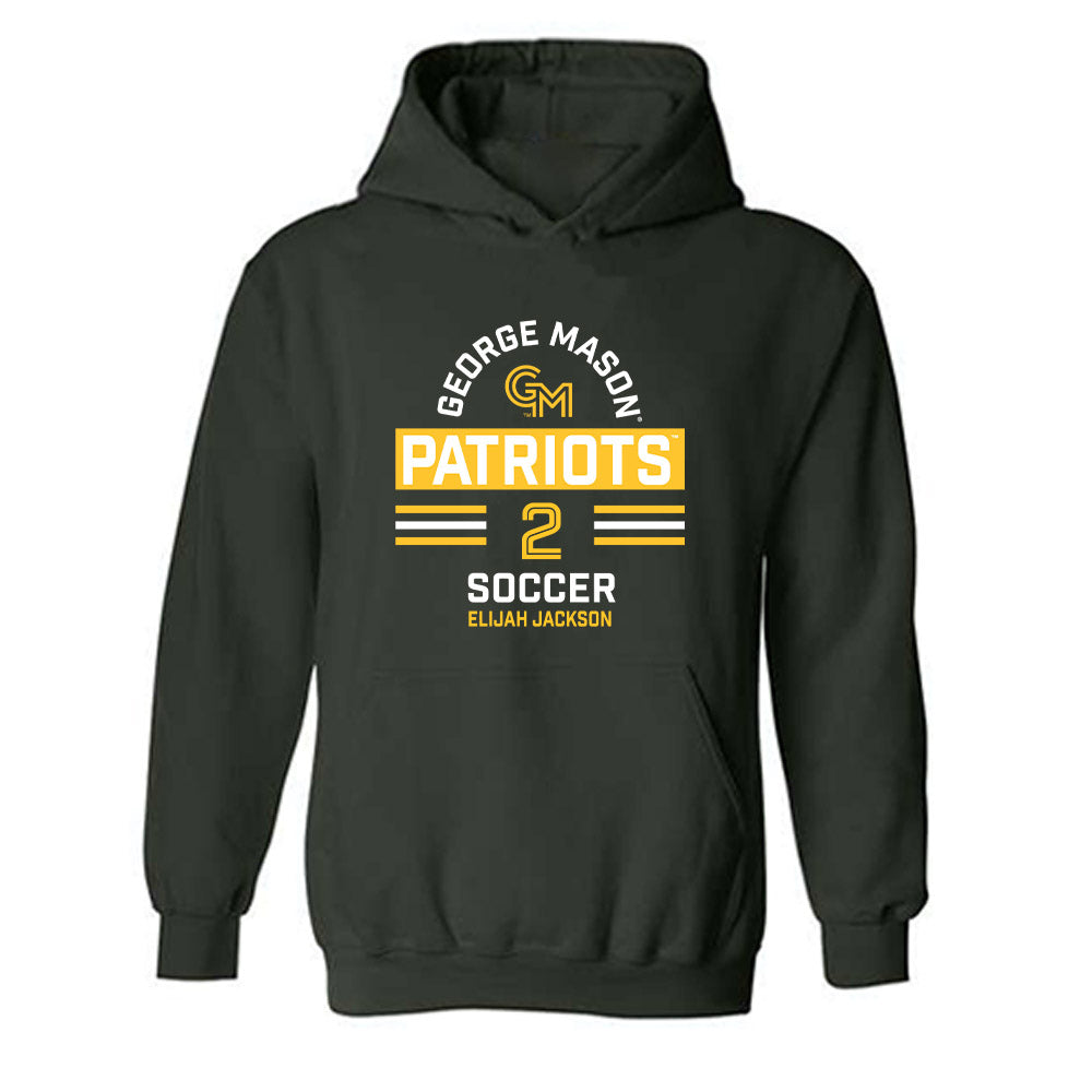 GMU - NCAA Men's Soccer : Elijah Jackson - Classic Fashion Shersey Hooded Sweatshirt-0