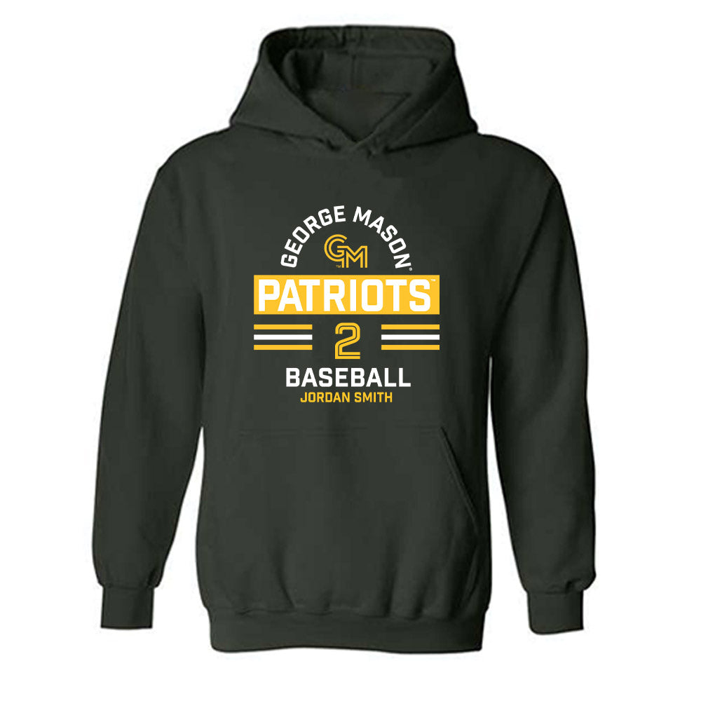 GMU - NCAA Baseball : Jordan Smith - Classic Fashion Shersey Hooded Sweatshirt-0