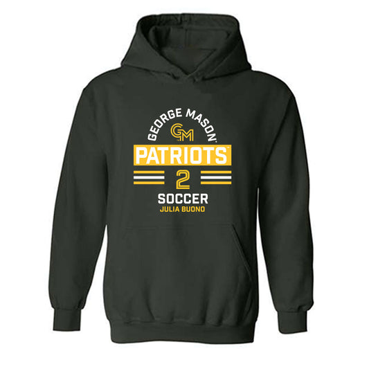 GMU - NCAA Women's Soccer : Julia Buono - Classic Fashion Shersey Hooded Sweatshirt-0