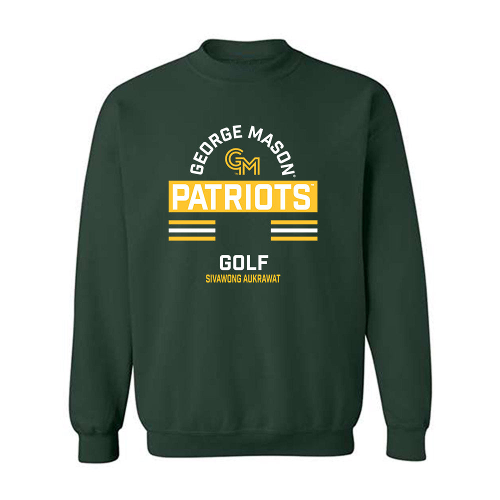 GMU - NCAA Men's Golf : Sivawong Aukrawat - Classic Fashion Shersey Crewneck Sweatshirt-0