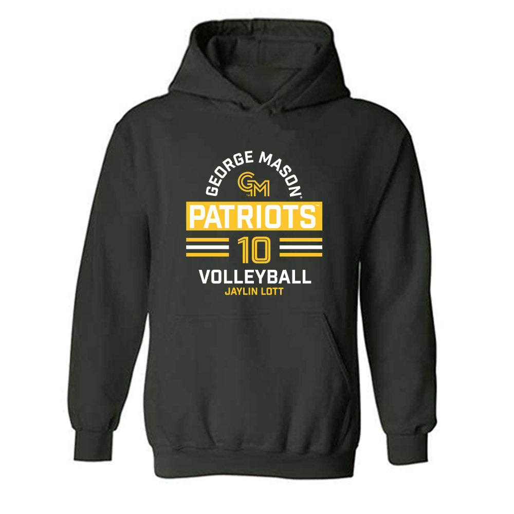 GMU - NCAA Women's Volleyball : Jaylin Lott - Classic Fashion Shersey Hooded Sweatshirt-0