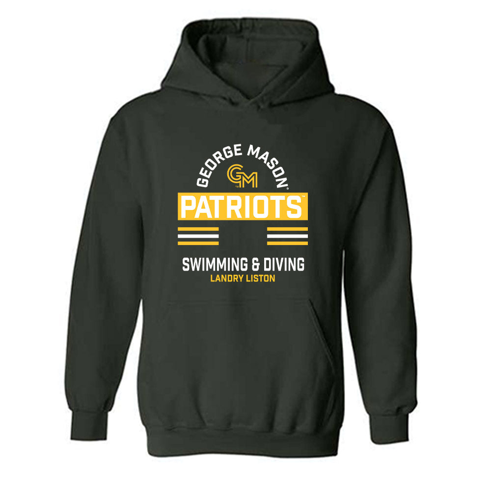 GMU - NCAA Women's Swimming & Diving : Landry Liston - Classic Fashion Shersey Hooded Sweatshirt-0