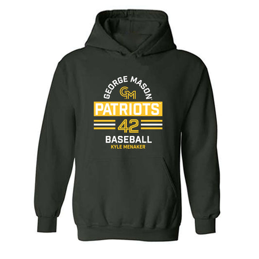 GMU - NCAA Baseball : Kyle Menaker - Classic Fashion Shersey Hooded Sweatshirt-0
