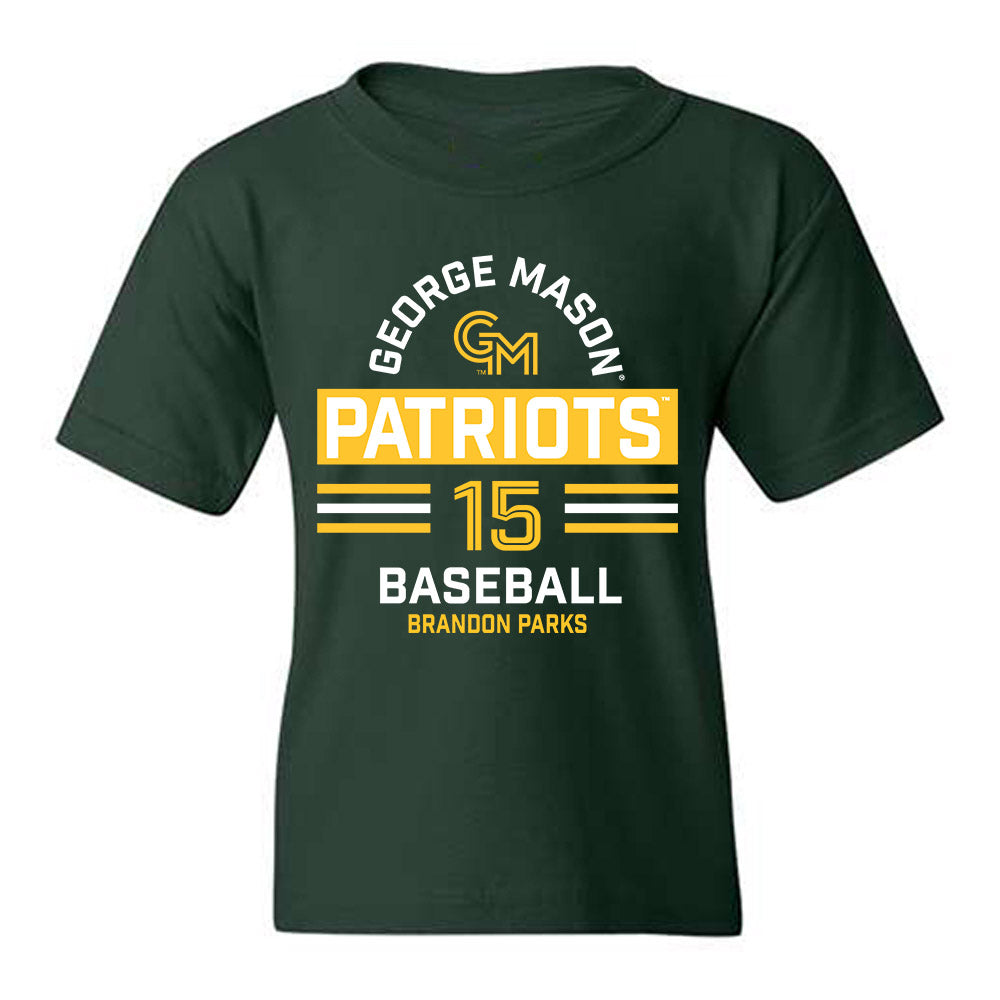 GMU - NCAA Baseball : Brandon Parks - Classic Fashion Shersey Youth T-Shirt-0