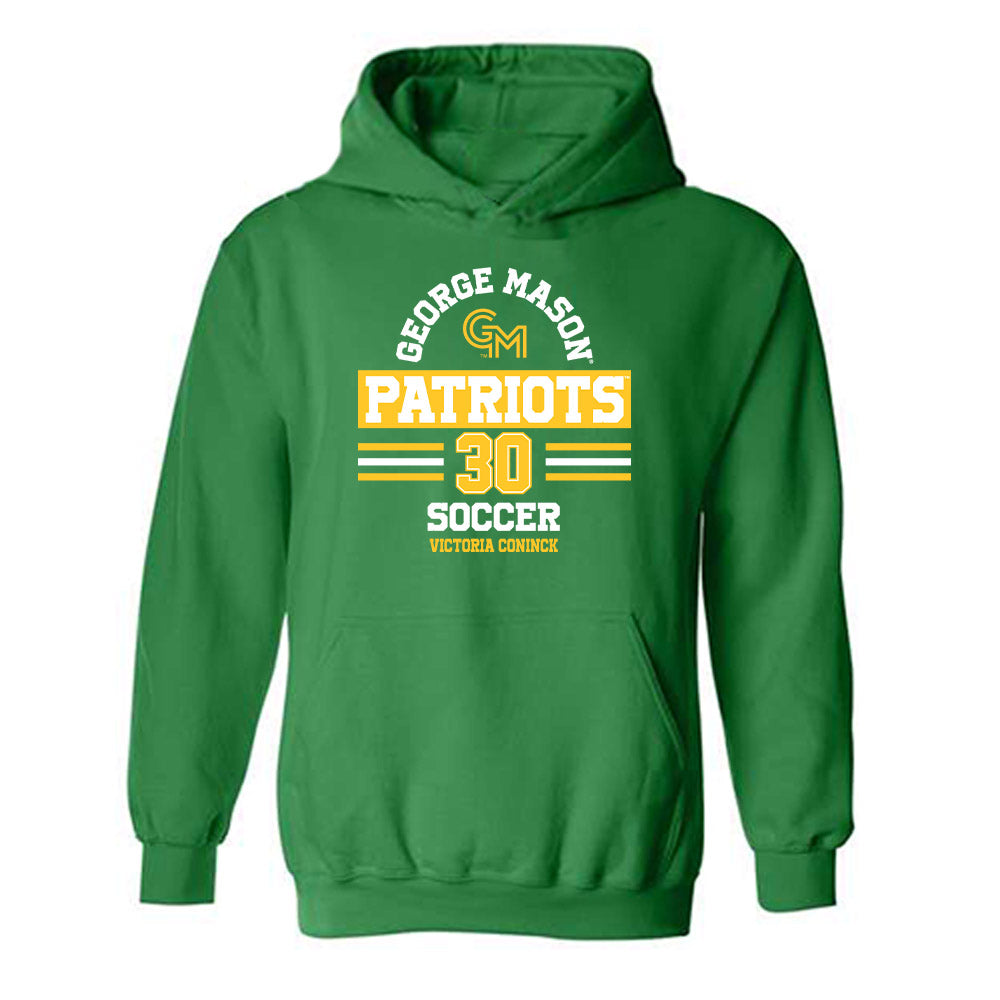 GMU - NCAA Women's Soccer : Victoria Coninck - Classic Fashion Shersey Hooded Sweatshirt-0