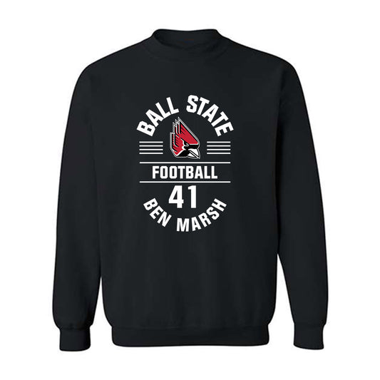 Ball State - NCAA Football : Ben Marsh - Classic Fashion Shersey Crewneck Sweatshirt-0