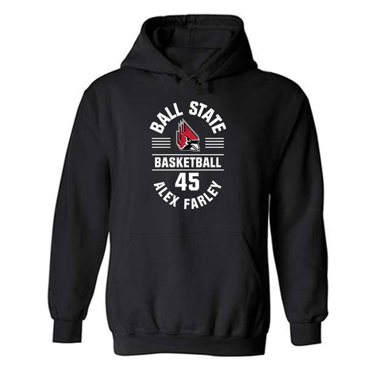 Ball State - NCAA Men's Basketball : Alex Farley - Classic Fashion Shersey Hooded Sweatshirt-0