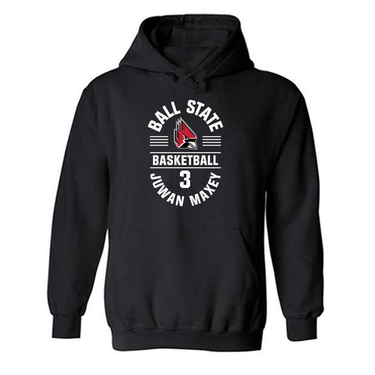 Ball State - NCAA Men's Basketball : Juwan Maxey - Classic Fashion Shersey Hooded Sweatshirt-0