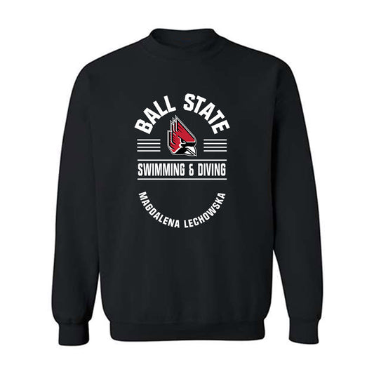 Ball State - NCAA Women's Swimming & Diving : Magdalena Lechowska - Classic Fashion Shersey Crewneck Sweatshirt-0