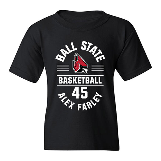 Ball State - NCAA Men's Basketball : Alex Farley - Classic Fashion Shersey Youth T-Shirt-0