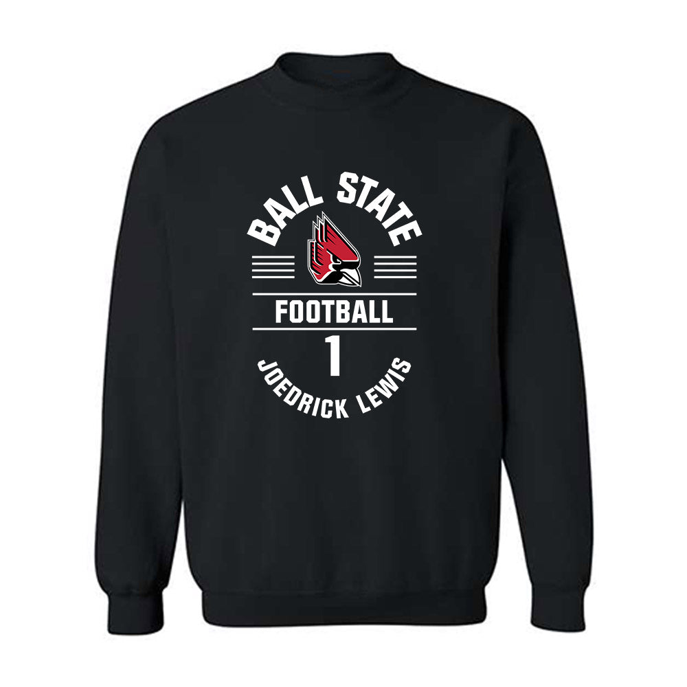 Ball State - NCAA Football : Joedrick Lewis - Classic Fashion Shersey Crewneck Sweatshirt-0
