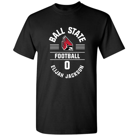 Ball State - NCAA Football : Elijah Jackson - Classic Fashion Shersey T-Shirt-0