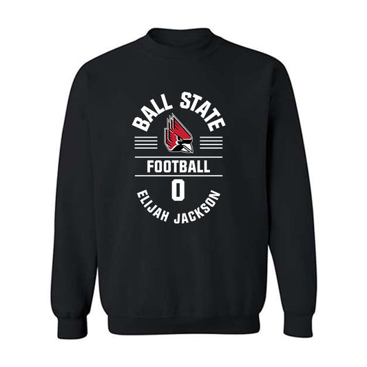 Ball State - NCAA Football : Elijah Jackson - Classic Fashion Shersey Crewneck Sweatshirt-0