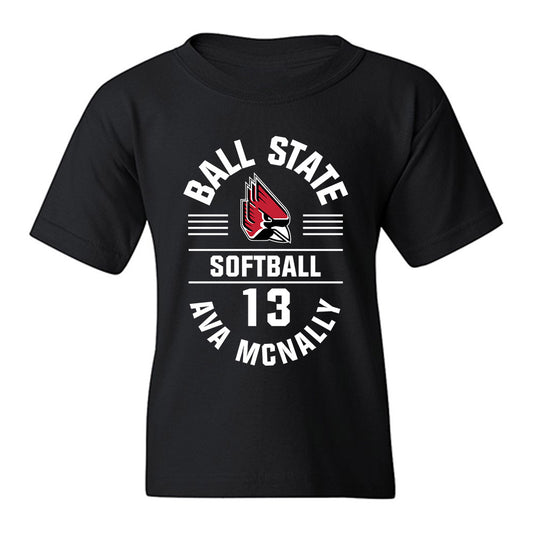 Ball State - NCAA Softball : Ava McNally - Classic Fashion Shersey Youth T-Shirt-0