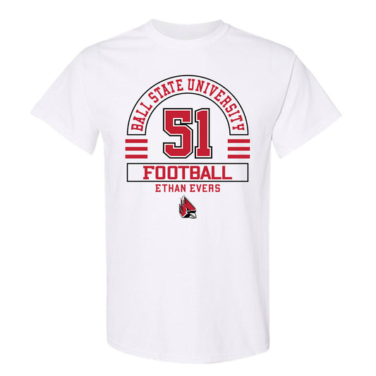 Ball State - NCAA Football : Ethan Evers - Classic Fashion Shersey T-Shirt