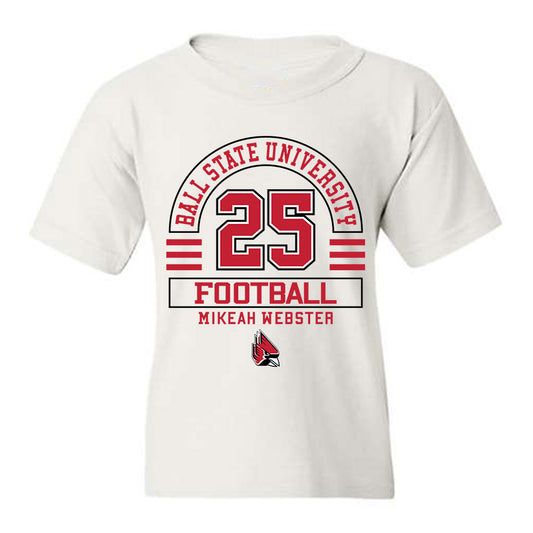 Ball State - NCAA Football : Mikeah Webster - Classic Fashion Shersey Youth T-Shirt-0