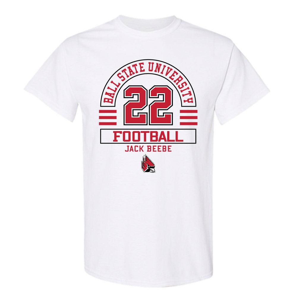 Ball State - NCAA Football : Jack Beebe - Classic Fashion Shersey T-Shirt-0