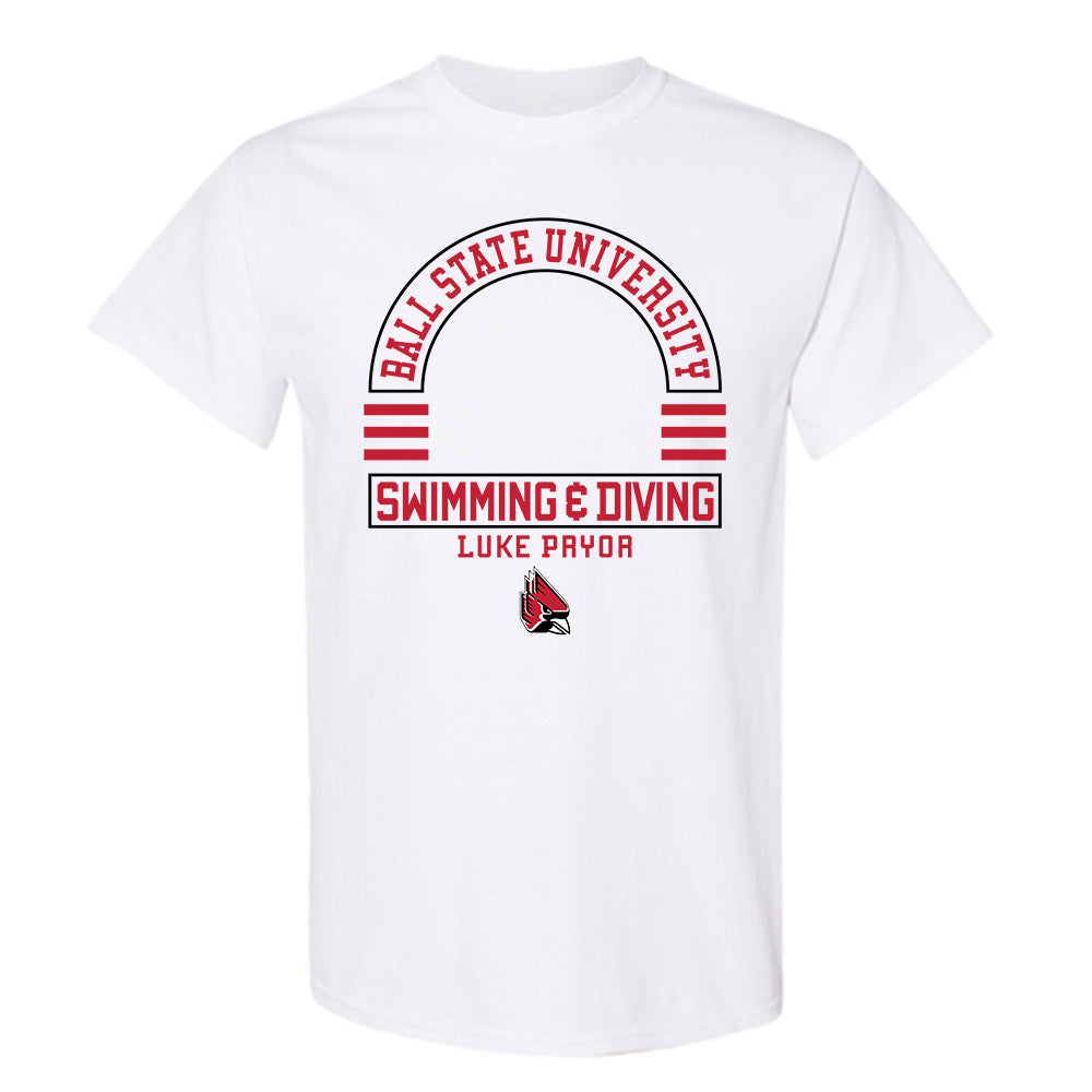 Ball State - NCAA Men's Swimming & Diving : Luke Pryor - Classic Fashion Shersey T-Shirt-0