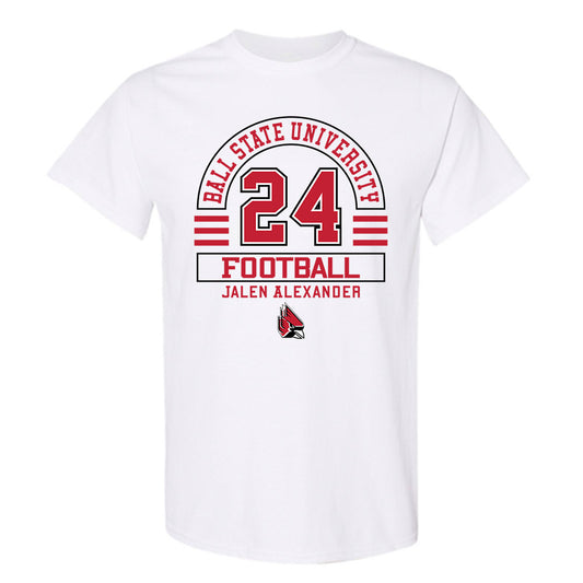 Ball State - NCAA Football : Jalen Alexander - Classic Fashion Shersey T-Shirt-0