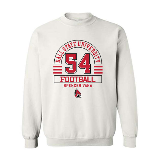 Ball State - NCAA Football : Spencer Vaka - Classic Fashion Shersey Crewneck Sweatshirt-0