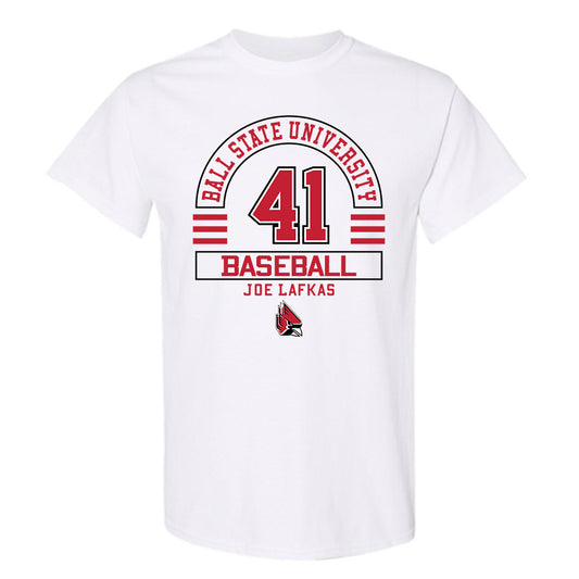 Ball State - NCAA Baseball : Joe Lafkas - Classic Fashion Shersey T-Shirt-0