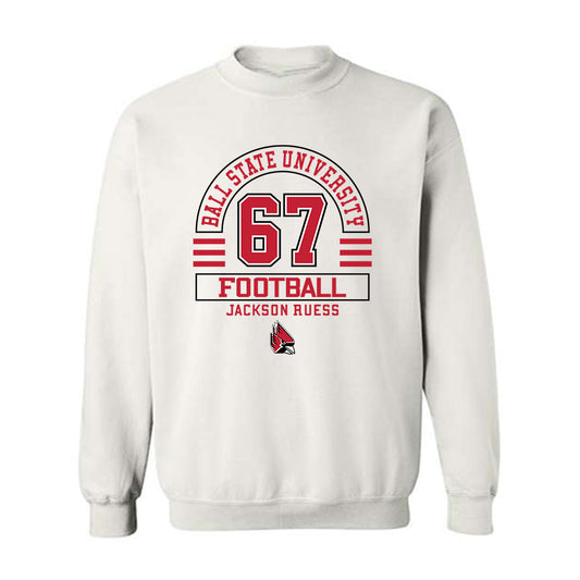 Ball State - NCAA Football : Jackson Ruess - Crewneck Sweatshirt Classic Fashion Shersey