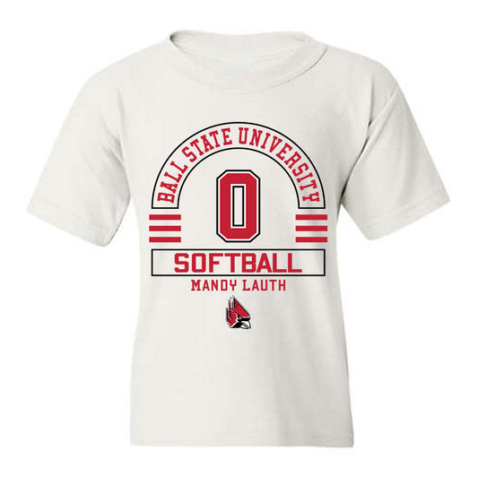 Ball State - NCAA Softball : Mandy Lauth - Classic Fashion Shersey Youth T-Shirt-0