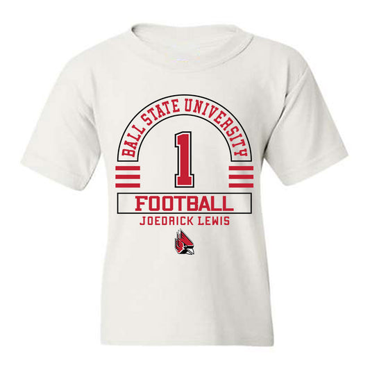 Ball State - NCAA Football : Joedrick Lewis - Classic Fashion Shersey Youth T-Shirt-0