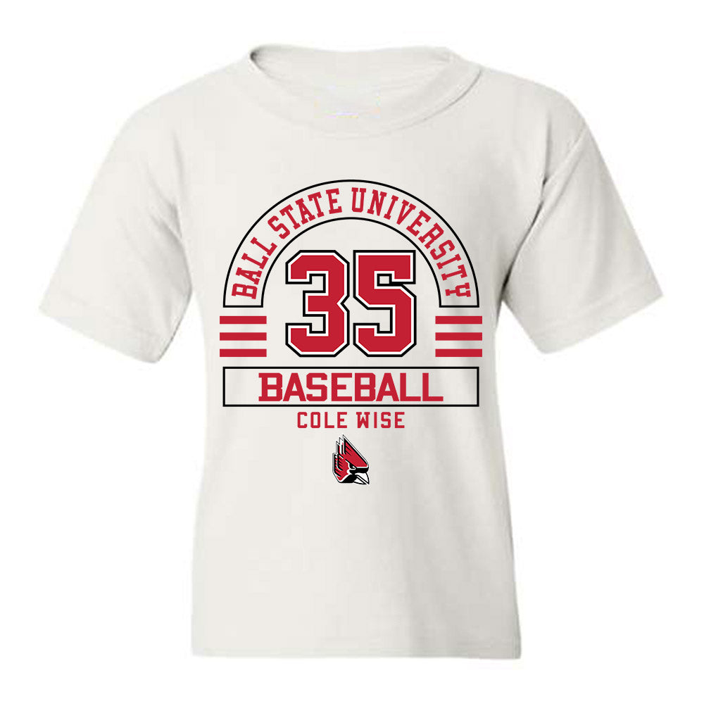 Ball State - NCAA Baseball : Cole Wise - Youth T-Shirt Classic Fashion Shersey