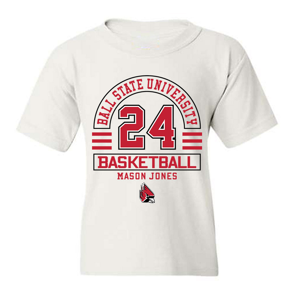 Ball State - NCAA Men's Basketball : Mason Jones - Classic Fashion Shersey Youth T-Shirt-0