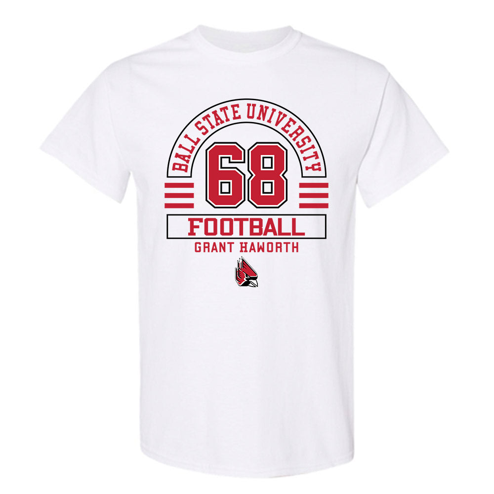 Ball State - NCAA Football : Grant Haworth - Classic Fashion Shersey T-Shirt-0