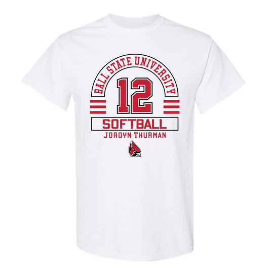 Ball State - NCAA Softball : Jordyn Thurman - Classic Fashion Shersey T-Shirt-0