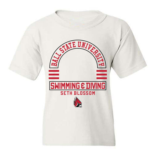 Ball State - NCAA Men's Swimming & Diving : Seth Blossom - Classic Fashion Shersey Youth T-Shirt-0