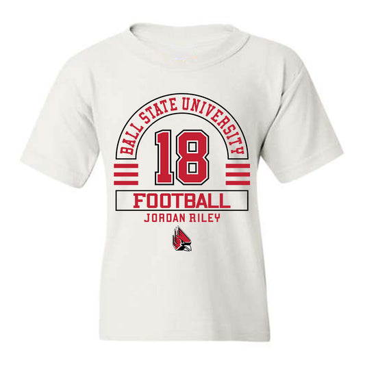 Ball State - NCAA Football : Jordan Riley - Youth T-Shirt Classic Fashion Shersey