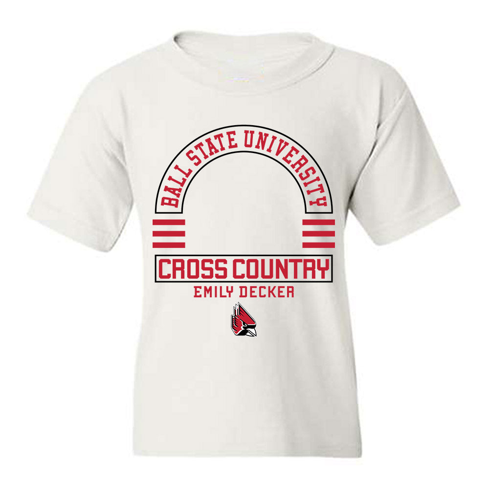 Ball State - NCAA Women's Cross Country : Emily Decker - Classic Fashion Shersey Youth T-Shirt-0