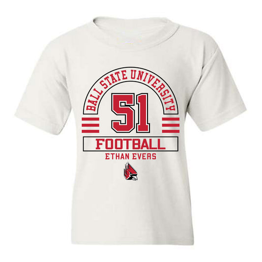 Ball State - NCAA Football : Ethan Evers - Classic Fashion Shersey Youth T-Shirt
