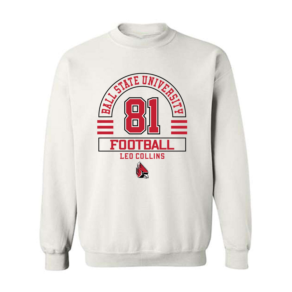 Ball State - NCAA Football : Leo Collins - Classic Fashion Shersey Crewneck Sweatshirt