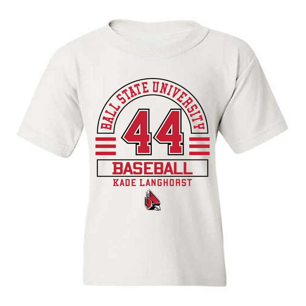 Ball State - NCAA Baseball : Kade Langhorst - Classic Fashion Shersey Youth T-Shirt-0