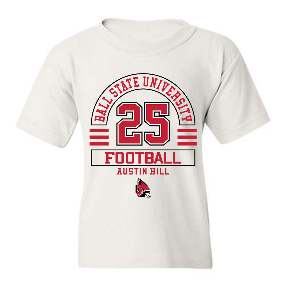 Ball State - NCAA Football : Austin Hill - Youth T-Shirt Classic Fashion Shersey