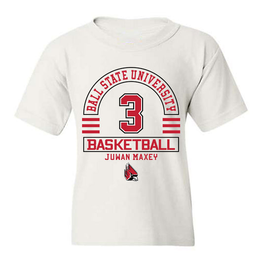 Ball State - NCAA Men's Basketball : Juwan Maxey - Classic Fashion Shersey Youth T-Shirt-0