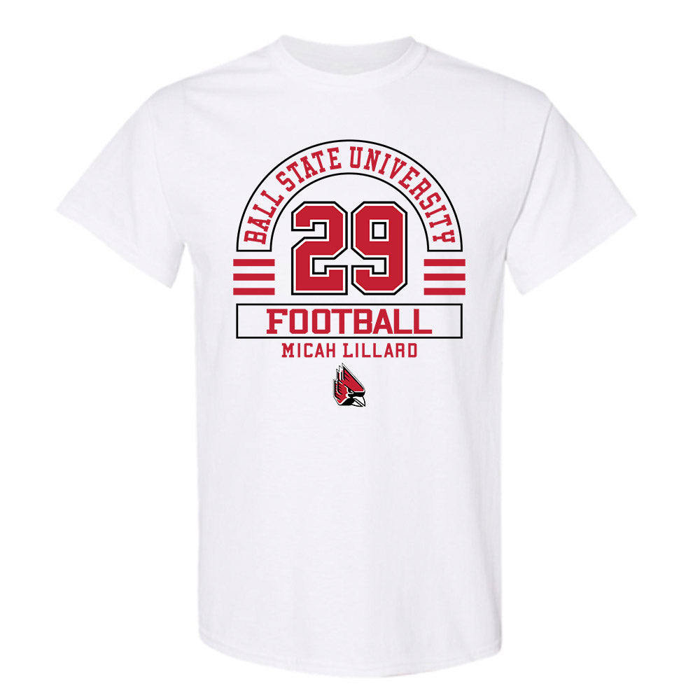 Ball State - NCAA Football : Micah Lillard - Classic Fashion Shersey T-Shirt-0