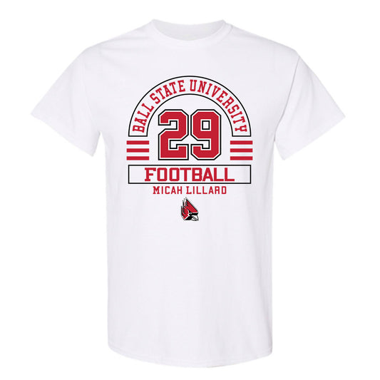 Ball State - NCAA Football : Micah Lillard - Classic Fashion Shersey T-Shirt-0