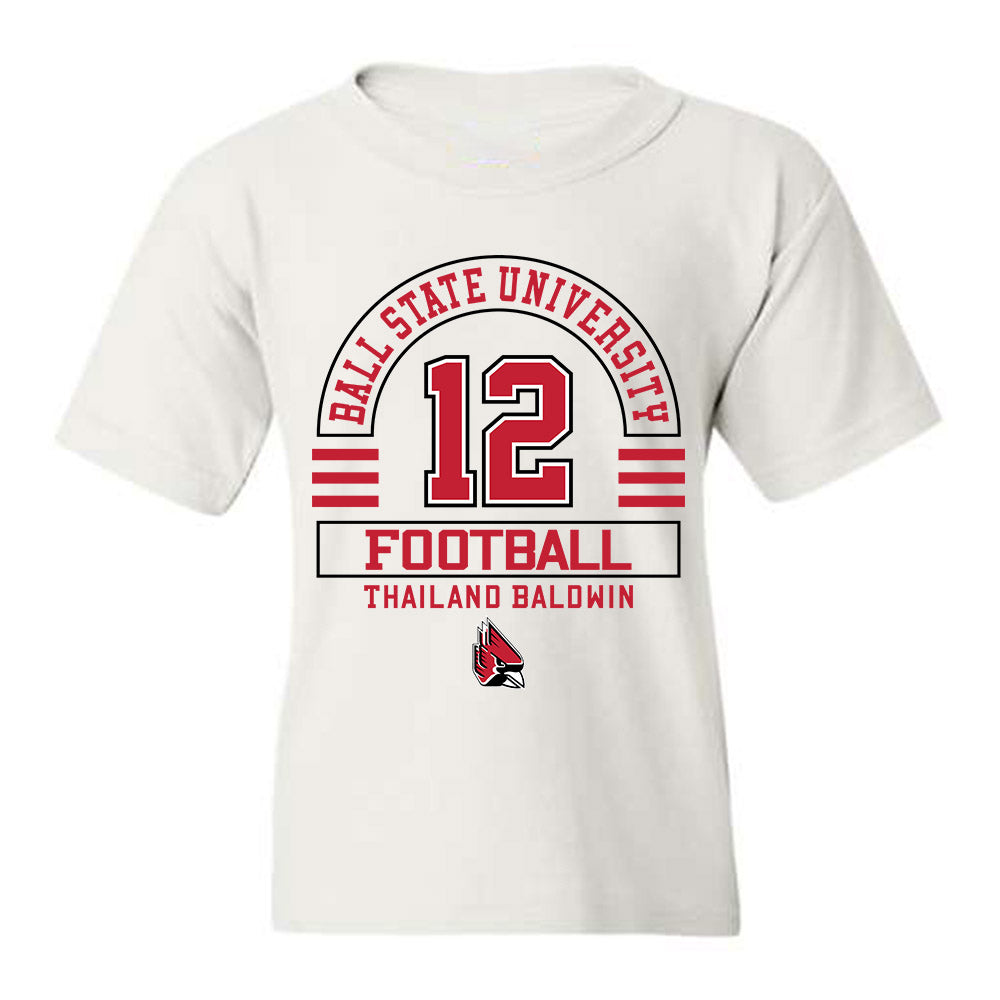 Ball State - NCAA Football : Thailand Baldwin - Youth T-Shirt Classic Fashion Shersey