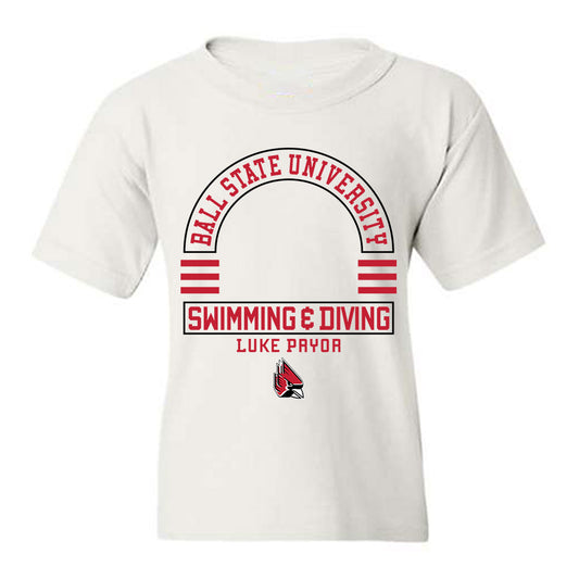 Ball State - NCAA Men's Swimming & Diving : Luke Pryor - Classic Fashion Shersey Youth T-Shirt-0