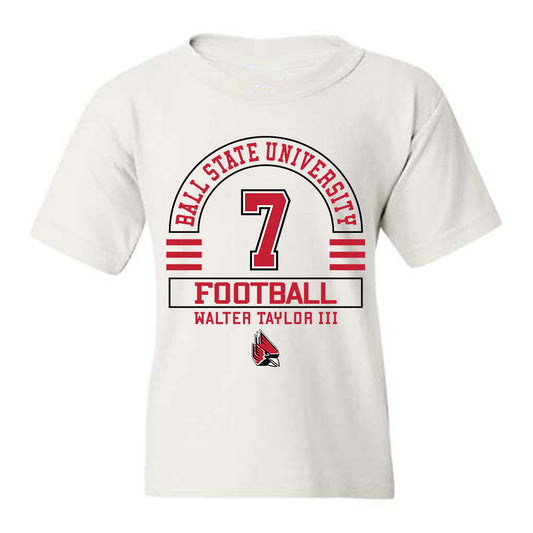 Ball State - NCAA Football : Walter Taylor III - Classic Fashion Shersey Youth T-Shirt-0