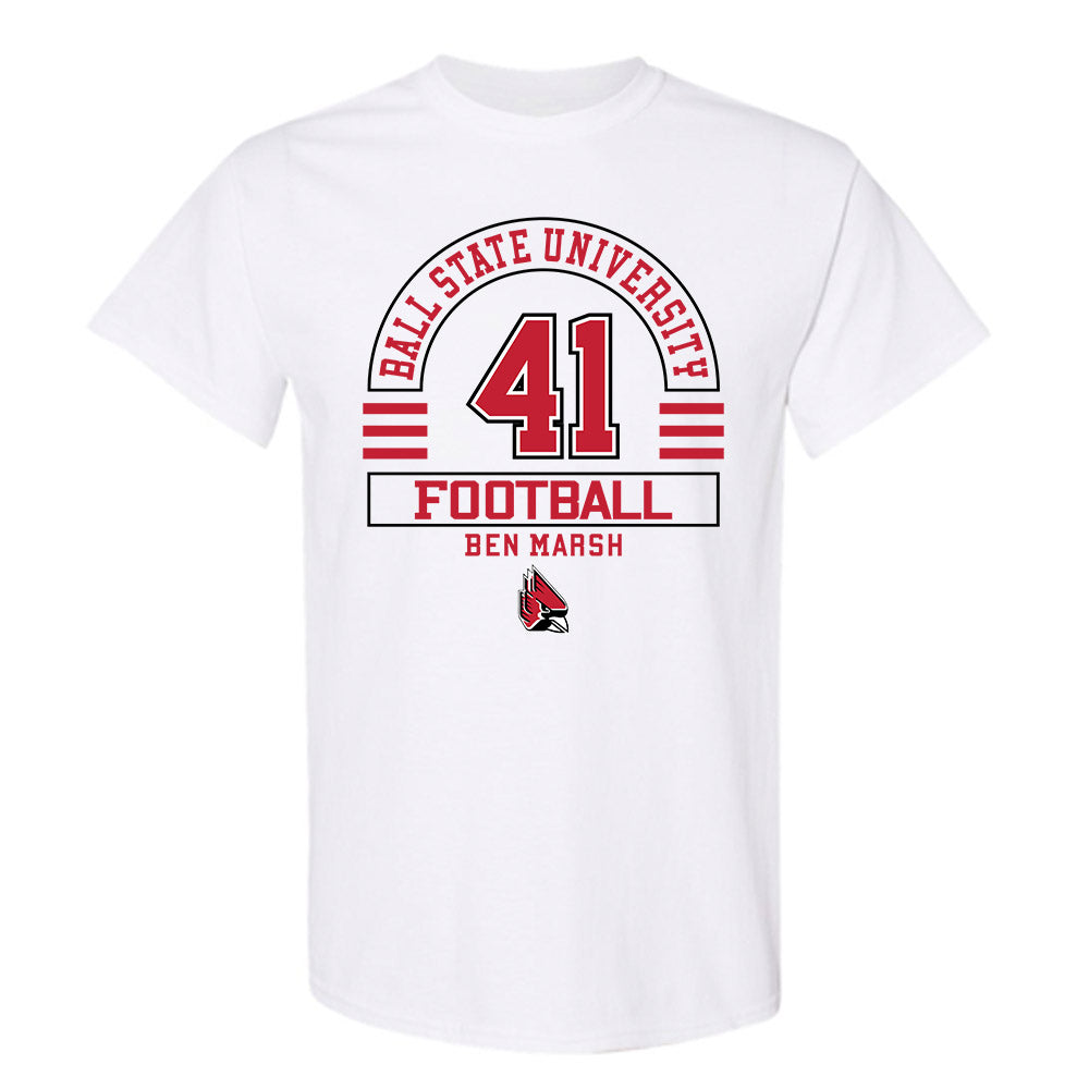 Ball State - NCAA Football : Ben Marsh - Classic Fashion Shersey T-Shirt-0