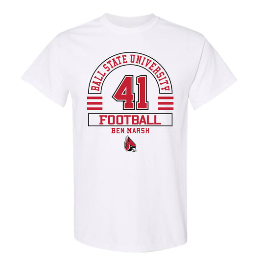 Ball State - NCAA Football : Ben Marsh - Classic Fashion Shersey T-Shirt-0