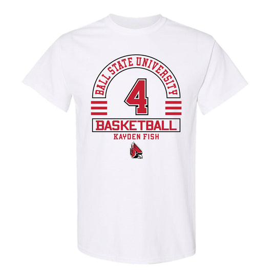Ball State - NCAA Men's Basketball : Kayden Fish - Classic Fashion Shersey T-Shirt-0
